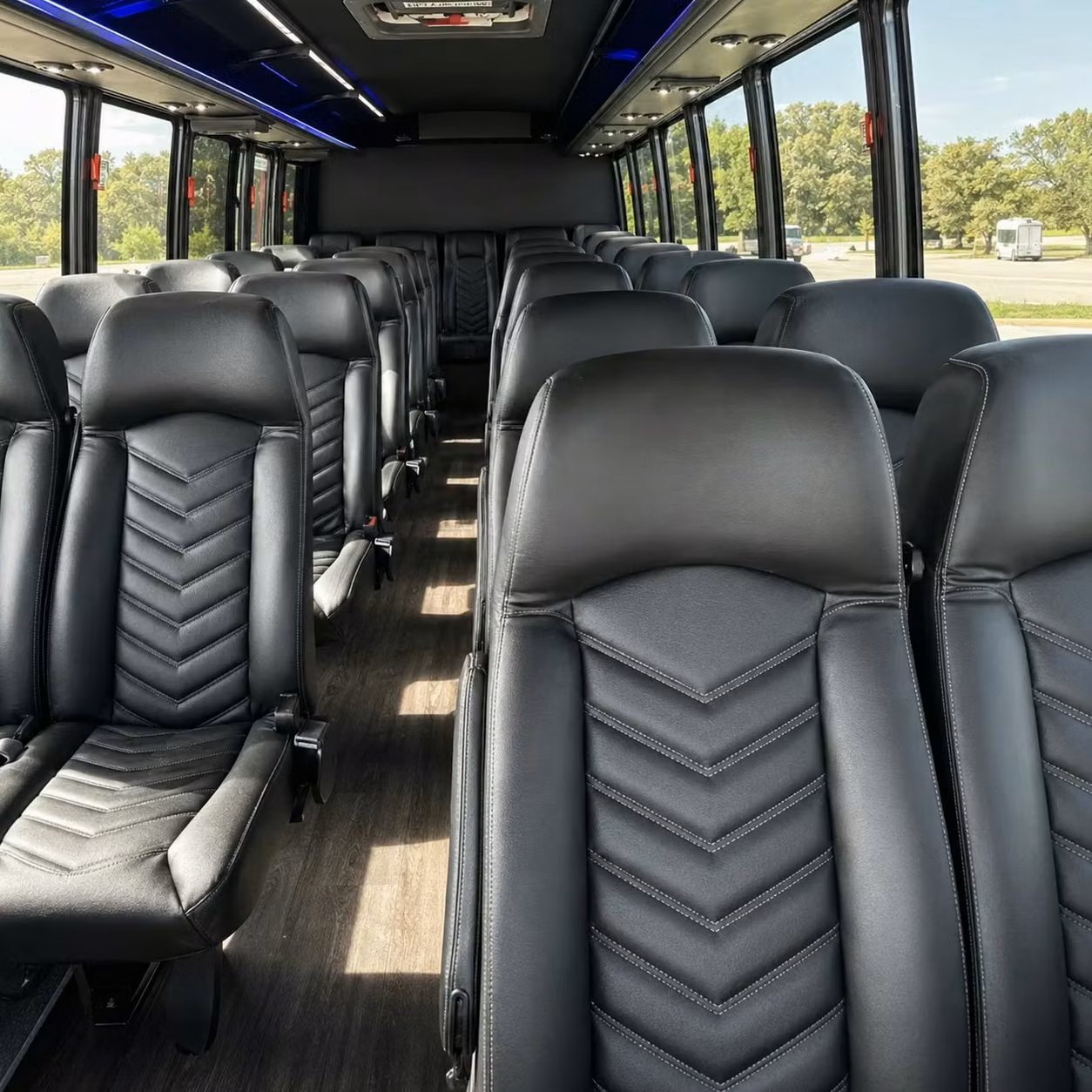 25 passenger minibus inside