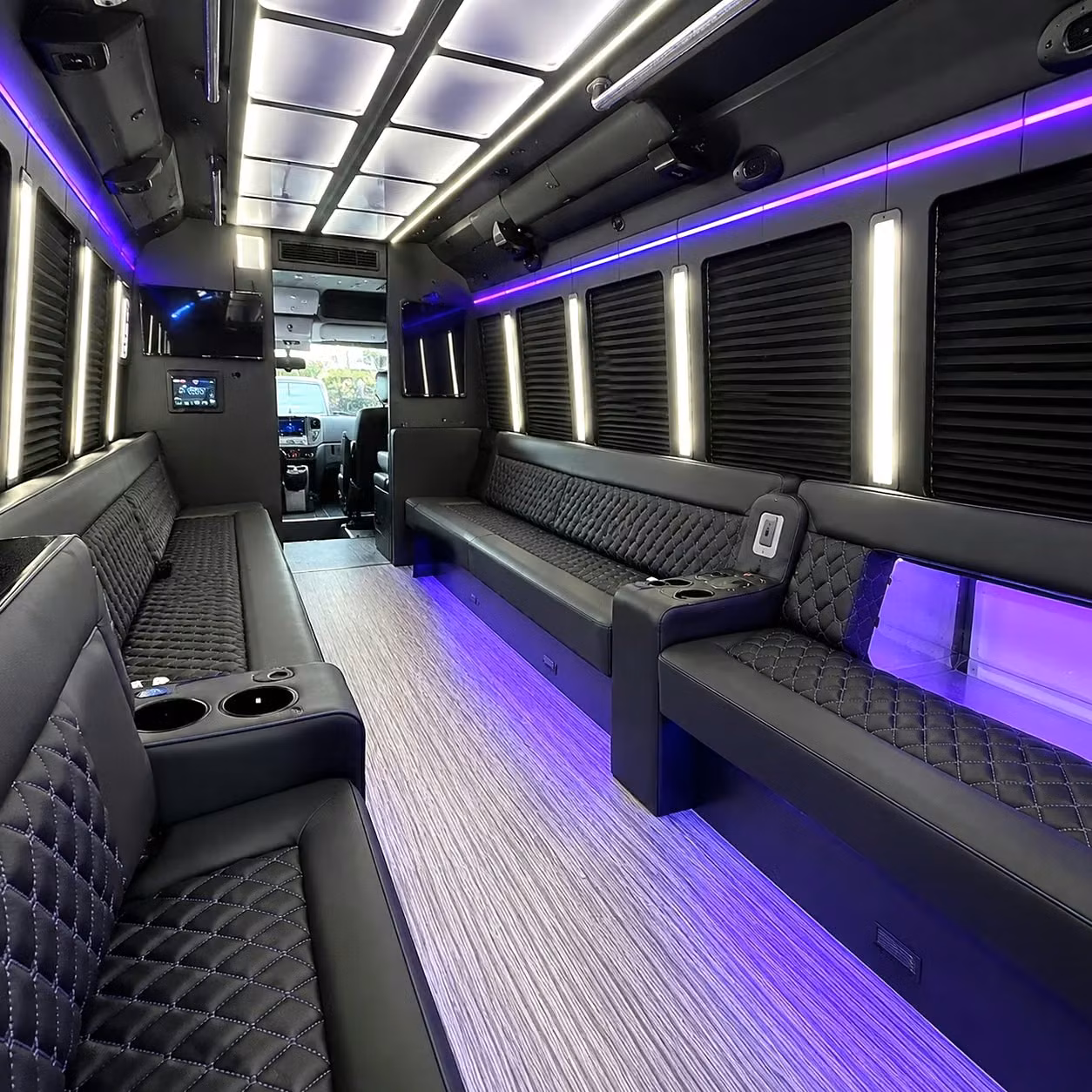 a party bus from st clair shores makes tailgating the main event