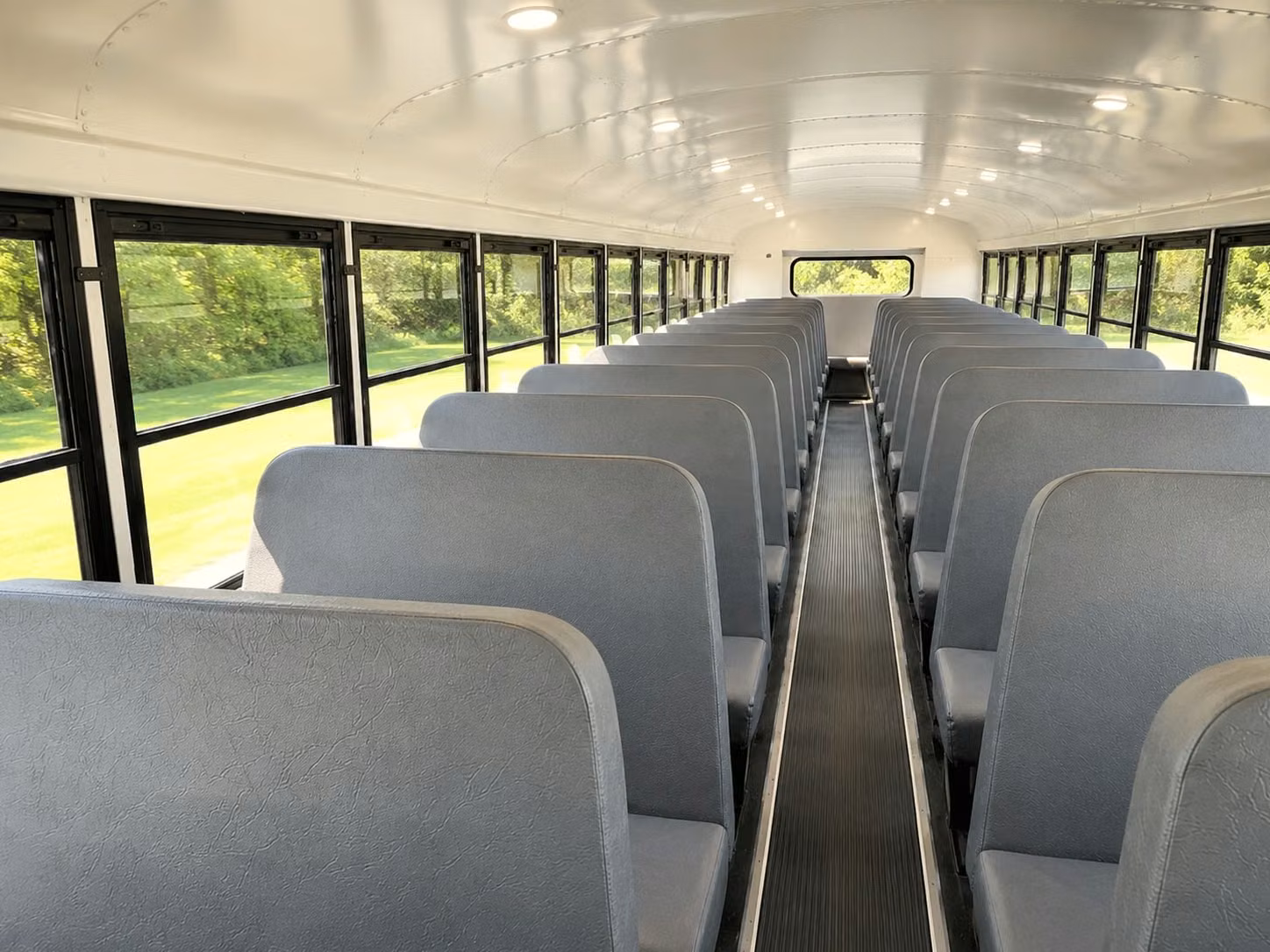 school bus inside