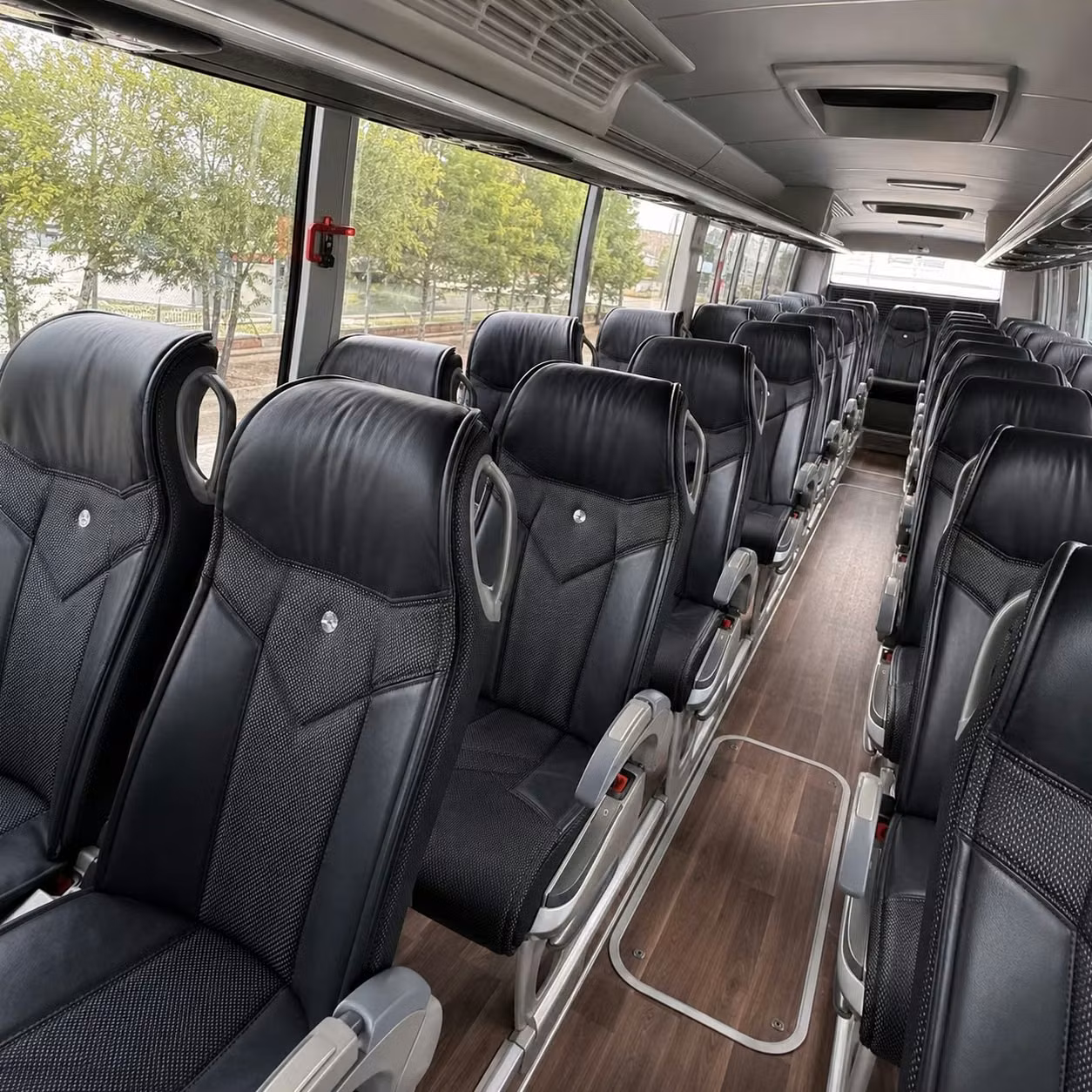 st clair shores charter bus interior
