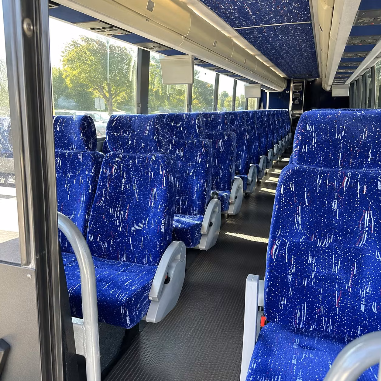 st clair shores charter bus rental interior